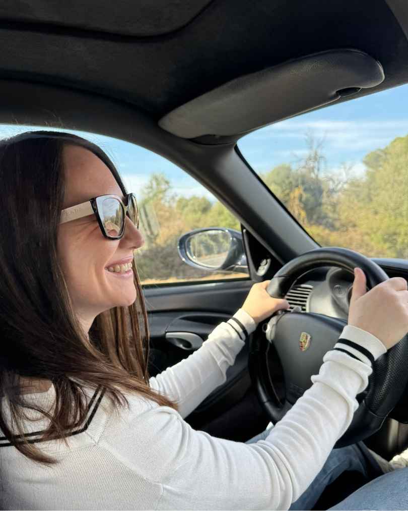 Dina driving
